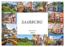 Saarburg Impressionen (Wandkalender 2024 DIN A2 quer), CALVENDO Monatskalender von Meutzner,  Dirk