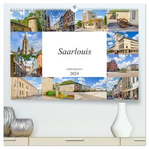 Saarlouis Impressionen (hochwertiger Premium Wandkalender 2024 DIN A2 quer), Kunstdruck in Hochglanz von Meutzner,  Dirk