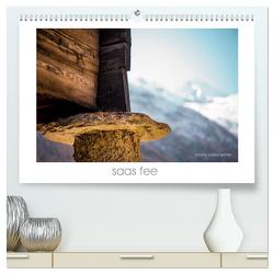 saas fee (hochwertiger Premium Wandkalender 2024 DIN A2 quer), Kunstdruck in Hochglanz von wehler,  saskia