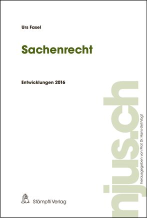 Sachenrecht von Fasel,  Urs, Vogt,  Hans-Ueli