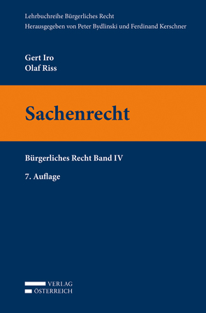 Sachenrecht von Iro,  Gert, Riss,  Olaf