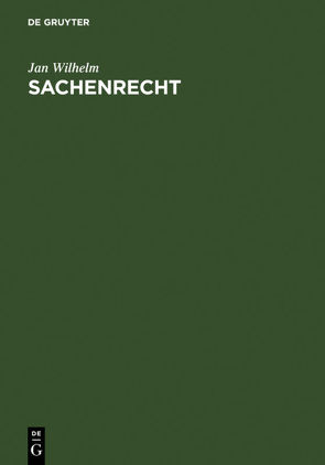 Sachenrecht von Wilhelm,  Jan