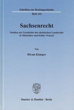 Sachsenrecht. von Kümper,  Hiram