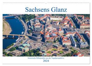 Sachsens Glanz – historische Höhepunkte aus der Vogelperspektive (Wandkalender 2024 DIN A2 quer), CALVENDO Monatskalender von Hagen,  Mario