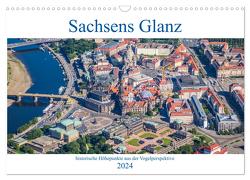 Sachsens Glanz – historische Höhepunkte aus der Vogelperspektive (Wandkalender 2024 DIN A3 quer), CALVENDO Monatskalender von Hagen,  Mario