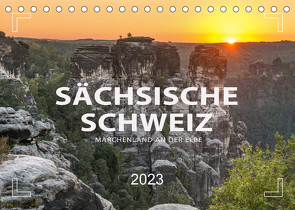 SÄCHSISCHE SCHWEIZ – Märchenland an der Elbe (Tischkalender 2023 DIN A5 quer) von Weigt,  Mario