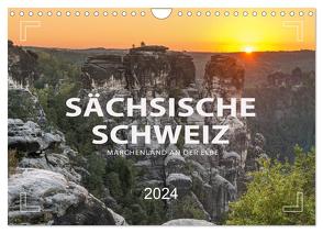 SÄCHSISCHE SCHWEIZ – Märchenland an der Elbe (Wandkalender 2024 DIN A4 quer), CALVENDO Monatskalender von Weigt,  Mario