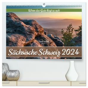 Sächsische Schweiz – Wenn das Gute liegt so nah (hochwertiger Premium Wandkalender 2024 DIN A2 quer), Kunstdruck in Hochglanz von Walther,  Kevin