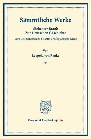 Sämmtliche Werke. von Ranke,  Leopold Von