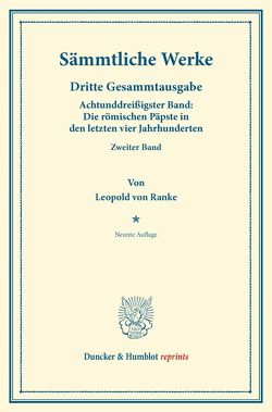 Sämmtliche Werke. von Ranke,  Leopold Von