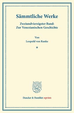 Sämmtliche Werke. von Ranke,  Leopold Von