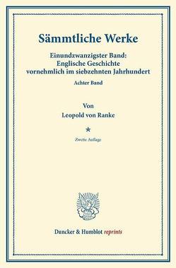 Sämmtliche Werke. von Ranke,  Leopold Von