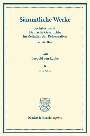 Sämmtliche Werke. von Ranke,  Leopold Von