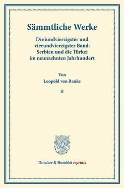 Sämmtliche Werke. von Ranke,  Leopold Von