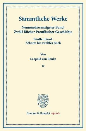 Sämmtliche Werke. von Ranke,  Leopold Von