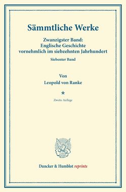 Sämmtliche Werke. von Ranke,  Leopold Von