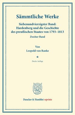 Sämmtliche Werke. von Ranke,  Leopold Von