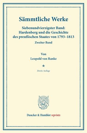 Sämmtliche Werke. von Ranke,  Leopold Von