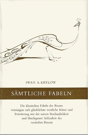 Sämtliche Fabeln von Bächtold,  Rudolf, Krylow,  Iwan A