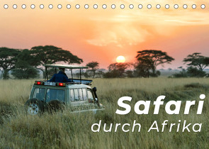 Safari durch Afrika (Tischkalender 2023 DIN A5 quer) von SF