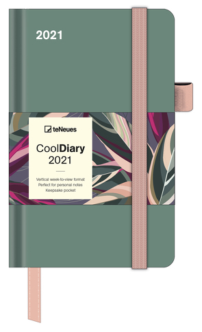 Sage Green 2021 – Diary – Buchkalender – Taschenkalender – 9×14