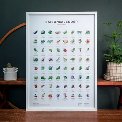 Saisonkalender Obst & Gemüse in A1, Küchenkalender