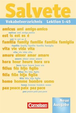 Salvete – Lehrwerk für Latein als 1., 2. und 3. Fremdsprache – Aktuelle Ausgabe von Althoff,  Ulrike, Bertram,  Alfred, Blank,  Manfred, Fein,  Sylvia, Freese-Rieck,  Regina, Höfer,  Armin