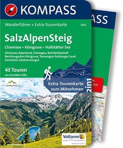 KOMPASS Wanderführer SalzAlpenSteig, Chiemsee, Königssee, Hallstätter See von Fella,  Geraldine