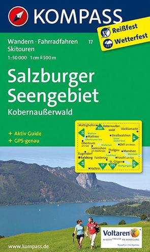 KOMPASS Wanderkarte 17 Salzburger Seengebiet – Kobernaußerwald 1:50.000 von KOMPASS-Karten GmbH