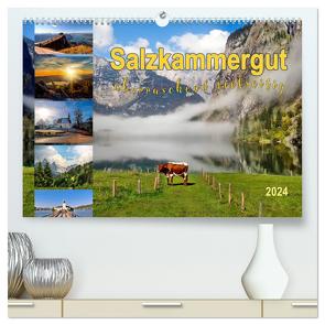 Salzkammergut, überraschend vielseitig (hochwertiger Premium Wandkalender 2024 DIN A2 quer), Kunstdruck in Hochglanz von Roder,  Peter