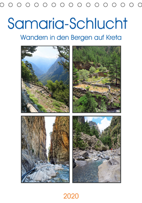 Samaria-Schlucht – Wandern in den Bergen auf Kreta (Tischkalender 2020 DIN A5 hoch) von Frost,  Anja