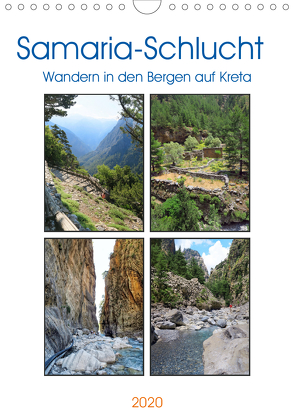 Samaria-Schlucht – Wandern in den Bergen auf Kreta (Wandkalender 2020 DIN A4 hoch) von Frost,  Anja