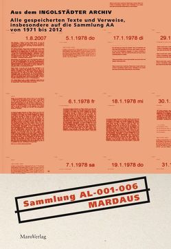 Sammlung AL–001–06 von Mardaus,  Caroline, Mardaus,  Frank