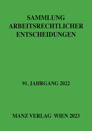 Sammlung arbeitsrechtlicher Entscheidungen von Weiss,  Dieter