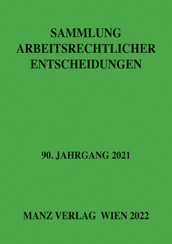 Sammlung arbeitsrechtlicher Entscheidungen von Weiss,  Dieter