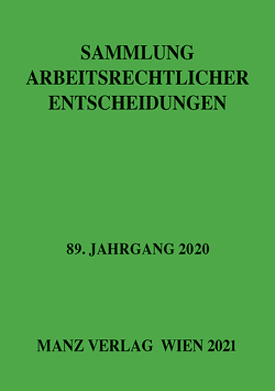 Sammlung arbeitsrechtlicher Entscheidungen von Weiss,  Dieter