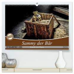 Sammy der Bär besucht Lost Places (hochwertiger Premium Wandkalender 2024 DIN A2 quer), Kunstdruck in Hochglanz von SchnelleWelten,  SchnelleWelten