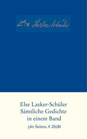 Sämtliche Gedichte von Lasker-Schüler,  Else, Skrodzki,  Karl Jürgen