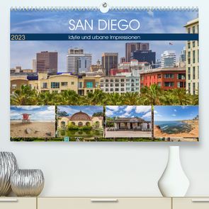 SAN DIEGO Idylle und urbane Impressionen (Premium, hochwertiger DIN A2 Wandkalender 2023, Kunstdruck in Hochglanz) von Viola,  Melanie