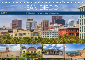 SAN DIEGO Idylle und urbane Impressionen (Tischkalender 2023 DIN A5 quer) von Viola,  Melanie