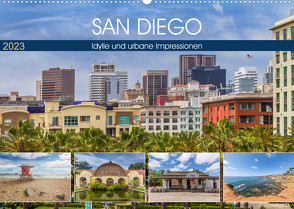 SAN DIEGO Idylle und urbane Impressionen (Wandkalender 2023 DIN A2 quer) von Viola,  Melanie