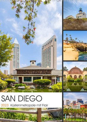 SAN DIEGO Küstenmetropole mit Flair (Wandkalender 2023 DIN A2 hoch) von Viola,  Melanie
