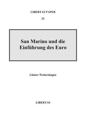 San Marino und die Einführung des Euro von Weitershagen,  Günter