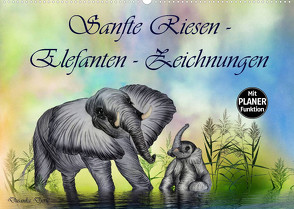 Sanfte Riesen – Elefanten-Zeichnungen (Wandkalender 2023 DIN A2 quer) von Djeric,  Dusanka