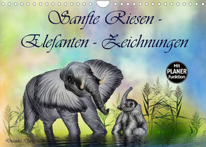 Sanfte Riesen – Elefanten-Zeichnungen (Wandkalender 2023 DIN A4 quer) von Djeric,  Dusanka