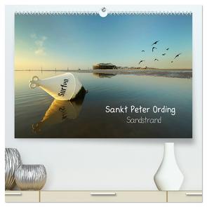 Sankt Peter Ording Sandstrand (hochwertiger Premium Wandkalender 2024 DIN A2 quer), Kunstdruck in Hochglanz von Sturm,  Jenny