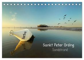 Sankt Peter Ording Sandstrand (Tischkalender 2024 DIN A5 quer), CALVENDO Monatskalender von Sturm,  Jenny