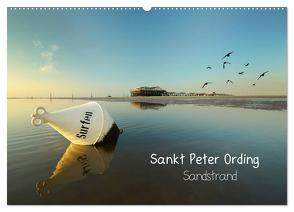 Sankt Peter Ording Sandstrand (Wandkalender 2024 DIN A2 quer), CALVENDO Monatskalender von Sturm,  Jenny