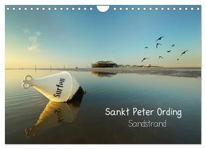 Sankt Peter Ording Sandstrand (Wandkalender 2024 DIN A4 quer), CALVENDO Monatskalender von Sturm,  Jenny