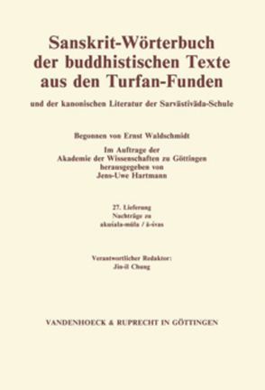 Sanskrit-Wörterbuch der buddhistischen Texte aus den Turfan-Funden. Lieferung 22 von Hartmann,  Jens-Uwe